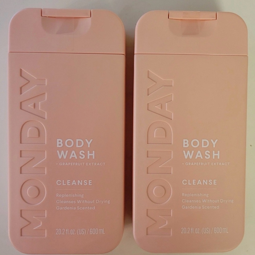 Monday Body Wash Lot Of 2 Cleanse Gardenia 20.2 Oz